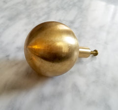 oversized brass ball drawer pull knob cabinet hardware kitchen hardware gold solid brass