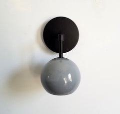 grey shade black hardware midcentury modern lighting scandinavian style lighting wall sconce light fixture california style