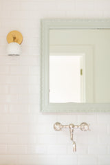 Loa Sconce with White Shade