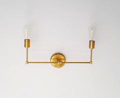 modern brass sconce