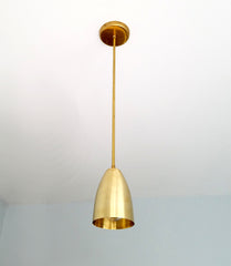 modern cone pendant light industrial style pendant raw brass chrome black matte kitchen pendant