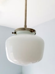 simple school-house style pendant chrome brass matte black kitchen lighting bathroom lighting pendant light fixture