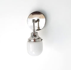 chrome and glass bathroom sconce modern lighting bathroom fixture