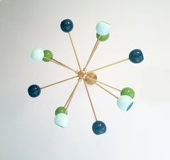 orion chandelier mid century design modern sputnik colorful lighting italian inspired