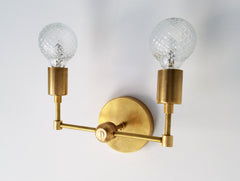 modern wall sconce brass bathroom lighting contemporary design