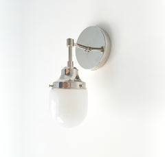chrome and glass bathroom sconce modern lighting bathroom fixture