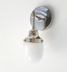 chrome and glass bathroom sconce modern lighting bathroom fixture