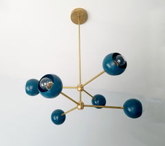Globe Sputnik chandelier midcentury modern lighting