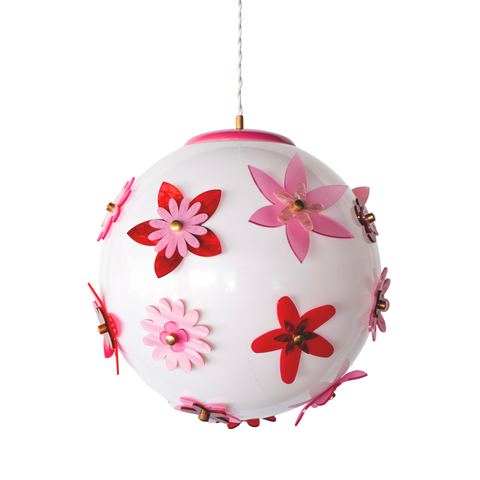 Red & Pink Blossom Globe Chandelier — One of a Kind (Copy)