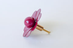 Solid Color Daisy Drawer Pull with a Ball