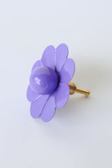 Solid Color Daisy Drawer Pull with a Ball