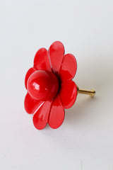 Solid Color Daisy Drawer Pull with a Ball