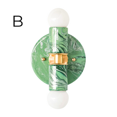 Green Marbled Small Thalia Sconces