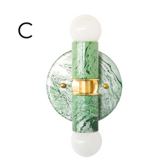 Green Marbled Small Thalia Sconces