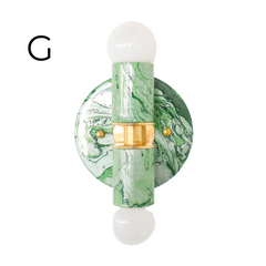 Green Marbled Small Thalia Sconces