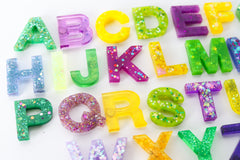 Mardi Gras Glitter Mix Letters