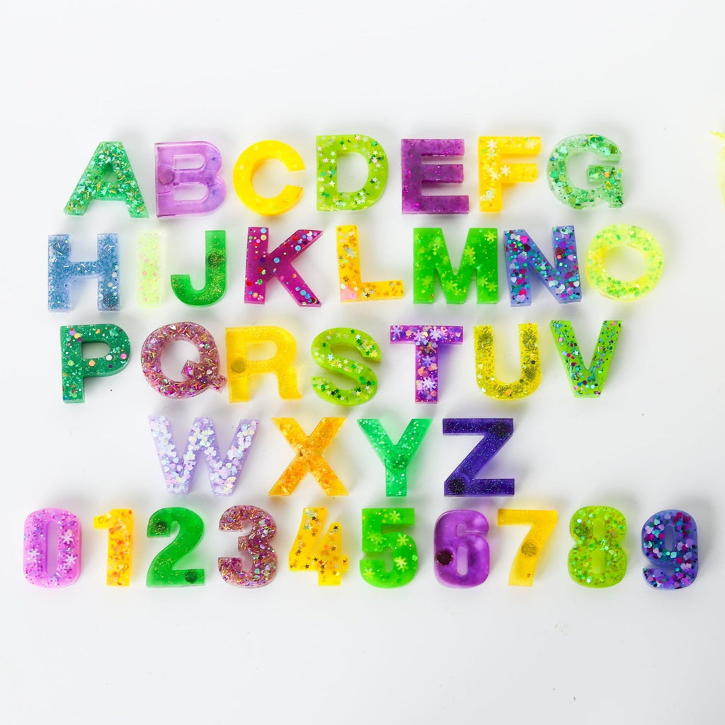 Mardi Gras Glitter Mix Letters