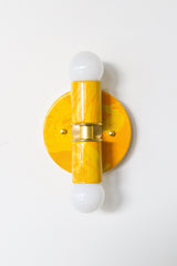 Mustard & Yellow Marbled Small Thalia Sconce