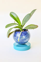 Navy & Poolside Marbled Planter