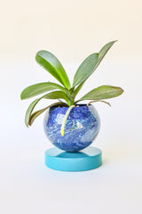 Navy & Poolside Marbled Planter