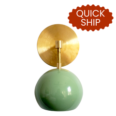 Quick Ship Loa Sconce with Vista Green Shade
