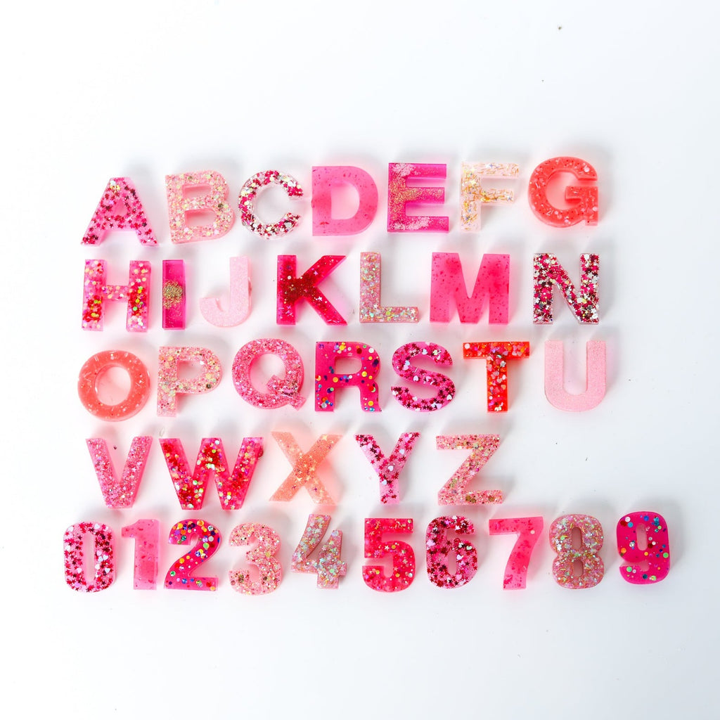 Solution Lettering Pink The Letter S In Pink Glitter