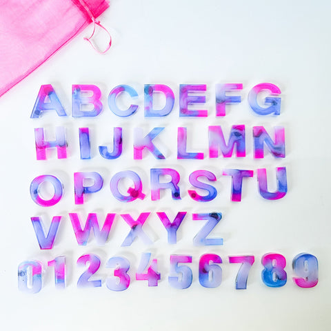 Pink & Purple Letters