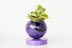 Purple & Black Marbled Planter