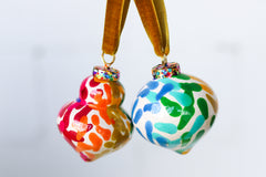 Rainbow Painted Ornaments Set