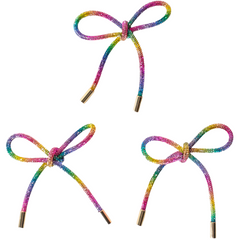 Rainbow Rhinestone Bow Ornaments