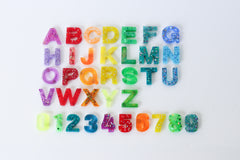Rainbow Letters in order with No Pinks