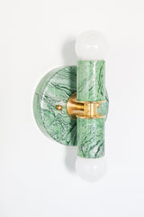 Green Marbled Small Thalia Sconces