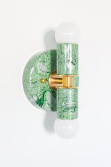 Green Marbled Small Thalia Sconces