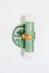 Green Marbled Small Thalia Sconces