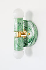 Green Marbled Small Thalia Sconces