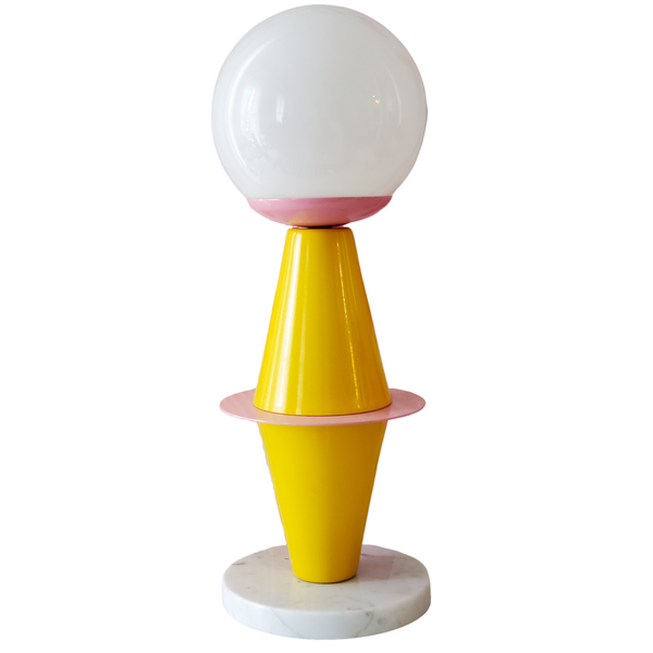 イタリア カポディモンテ 陶器スタンドライト Totem Lamp - Sazerac Stitches