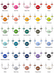 Two Light Adele Color chart in chrome