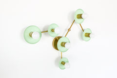 Mint & Brass Virgo Wall sconce light fixture by Sazerac Stitches