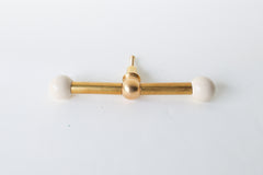 Wide Double Gumball Drawer Pull