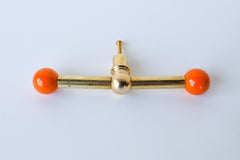 Wide Double Gumball Drawer Pull