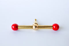 Wide Double Gumball Drawer Pull