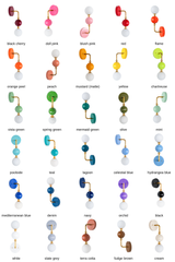 labeled color chart for Ida sconce