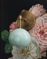 Loa Sconce with Mint Shade