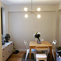 brass lighting farmhouse style dining room modern chandelier