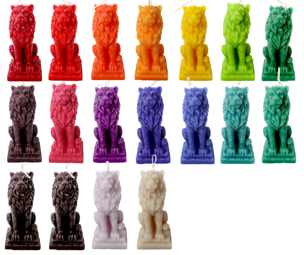 Colorful Lion Candles
