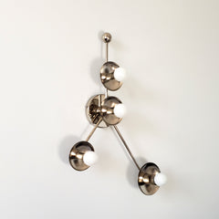 Chrome cancer star constellation light fixture wall sconce or flushmount ceiling light