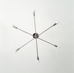 sputnik style modern chrome polished nickel chandelier