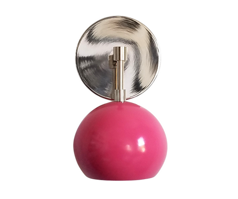 Loa Sconce with Doll Pink Shade