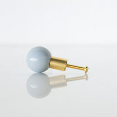 Grey Gumball drawer pull or knob for furniture, bathroom vanities, kitchens, and cabinets