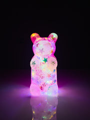 Hot Pink Glow-in-the-dark Nightlight Bear